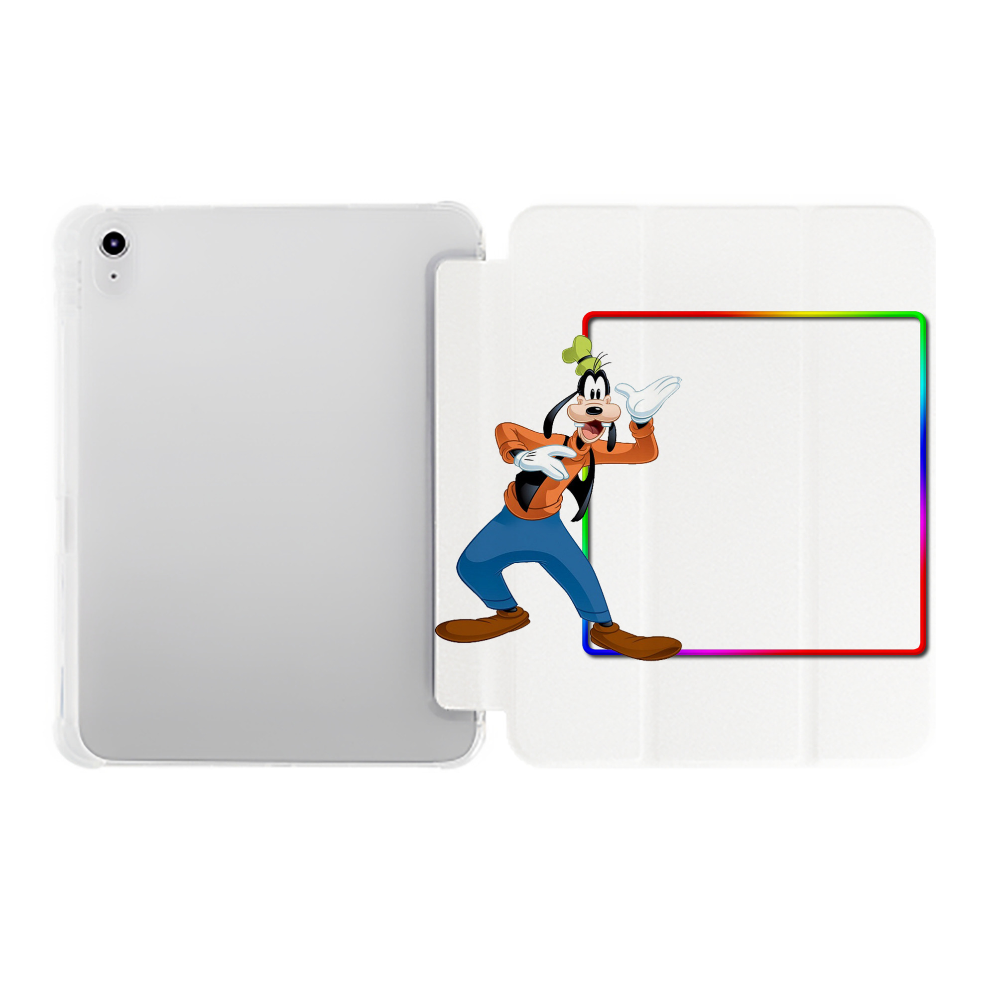 （画像用） ミッキーマウス Mickey Mouse IPad ケース ペン収納付き 三つ折りスタンド PUレザー×シリコン 対応機種9.5/10.5/10.9インチ
